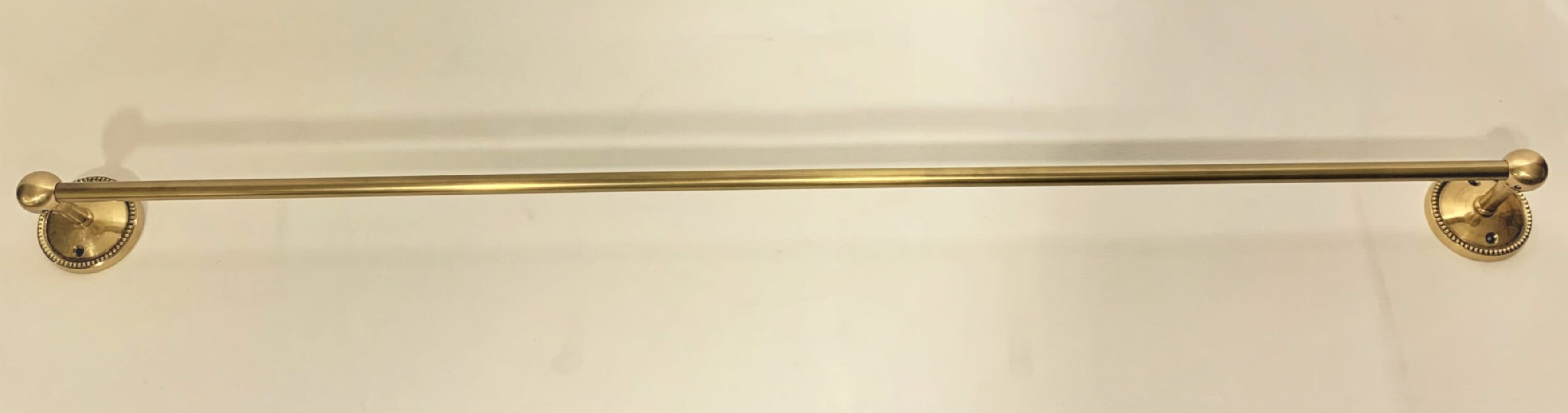 90cm Beaded Brass Towel Rail - NetDécor