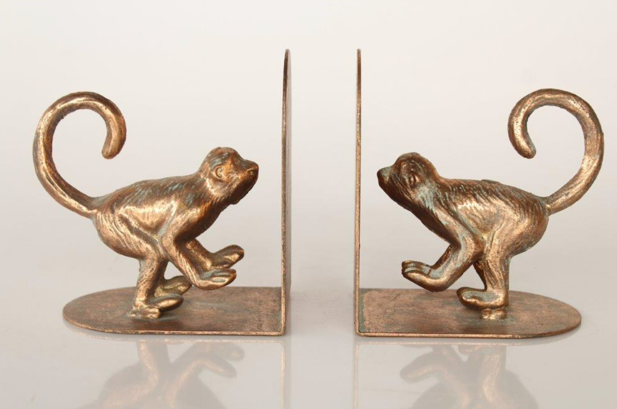 Gold Monkey Bookends - NetDécor