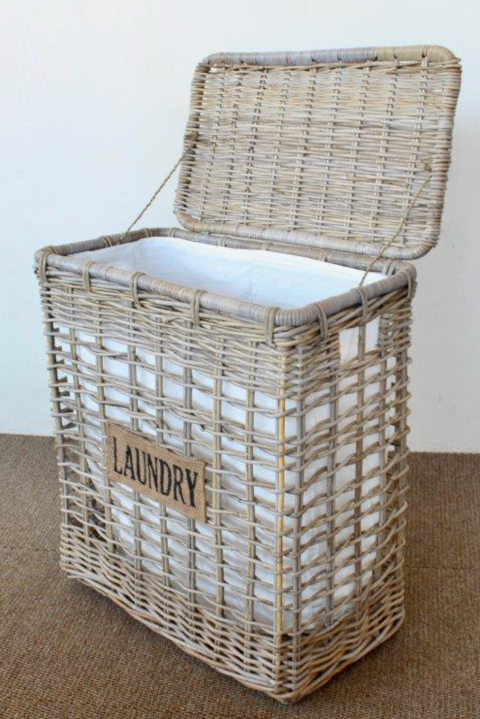 NATURAL LAUNDRY BASKET WITH INNER - NetDécor