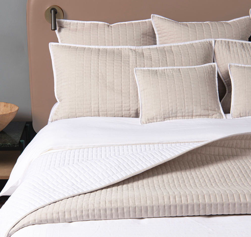 Reed Family Linen - Rectangle Quilted Pillowcases - NetDécor