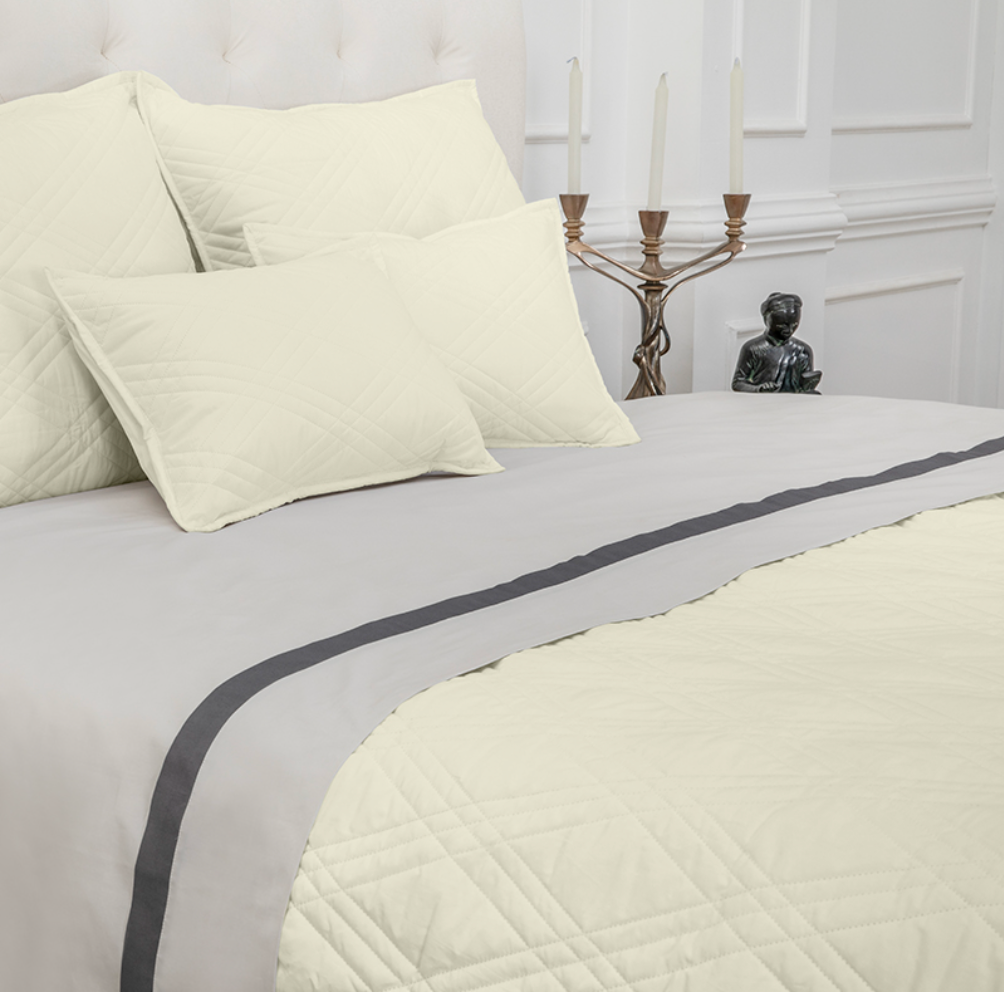 Reed Family Linen - Diamond Quilted BedSpread - NetDécor