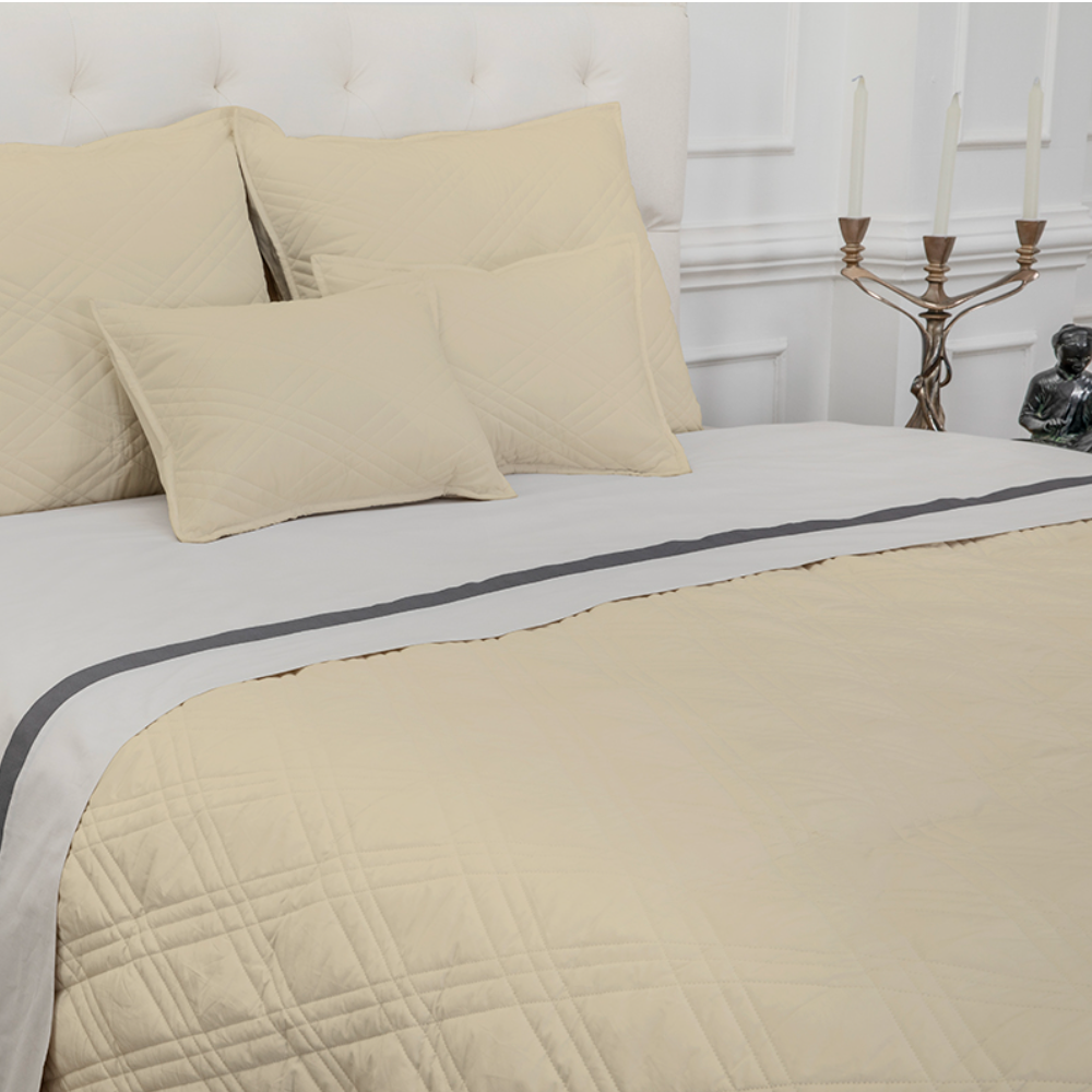 Reed Family Linen - Diamond Quilted BedSpread - NetDécor