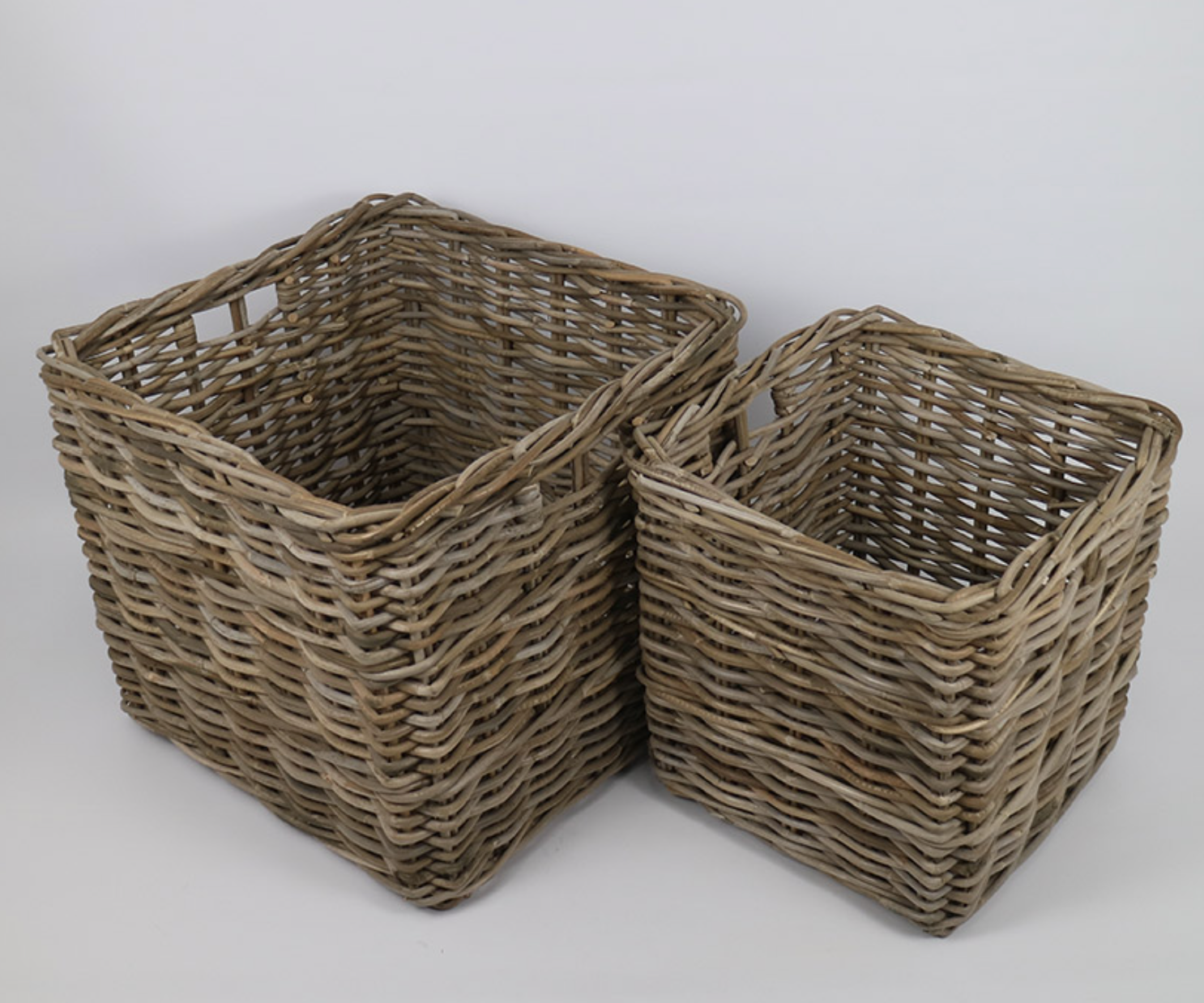 Planter SQ set Of 2 New Handle Within - NetDécor