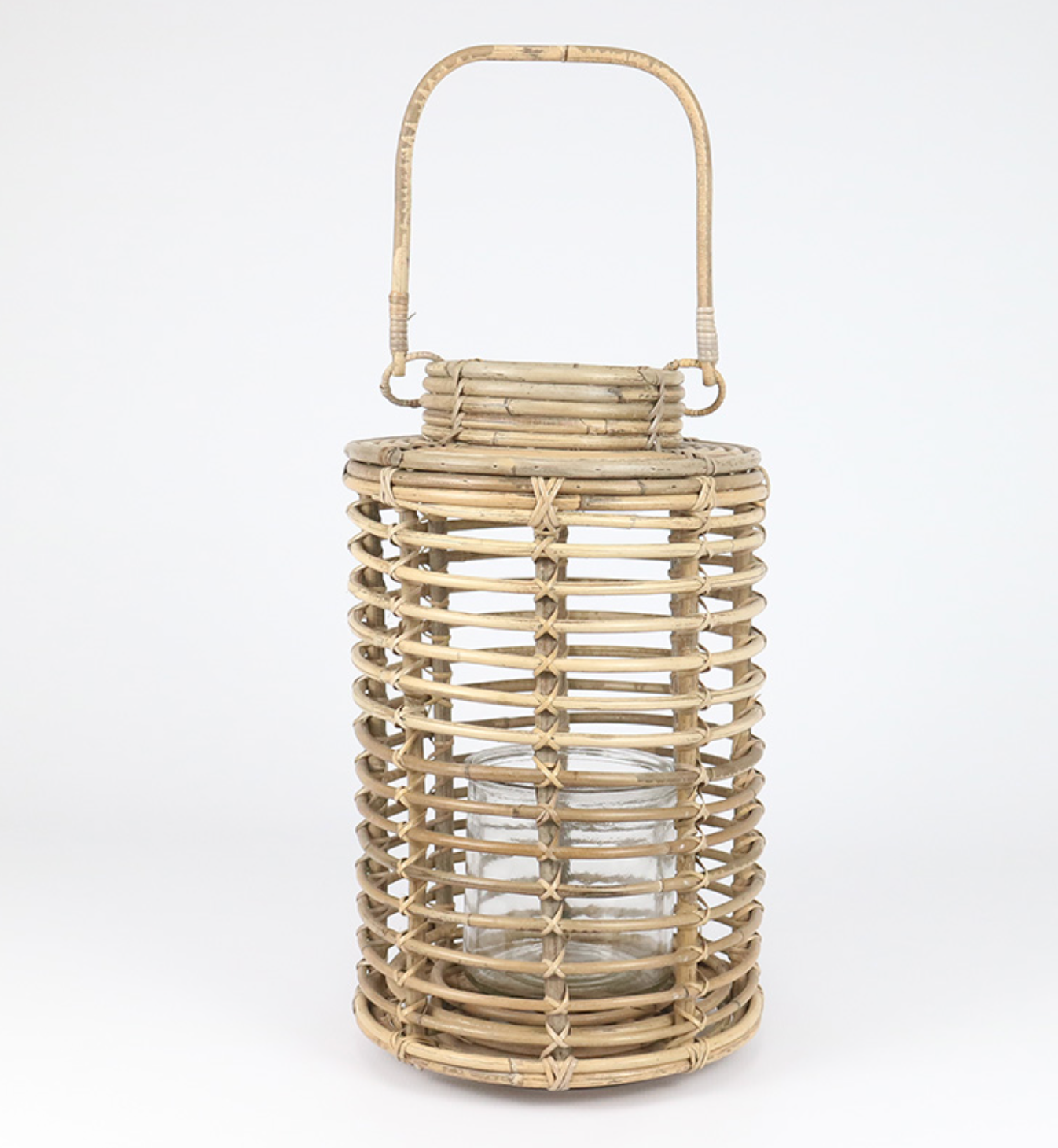 Thick Hanging Rattan Grey Lanterns - NetDécor