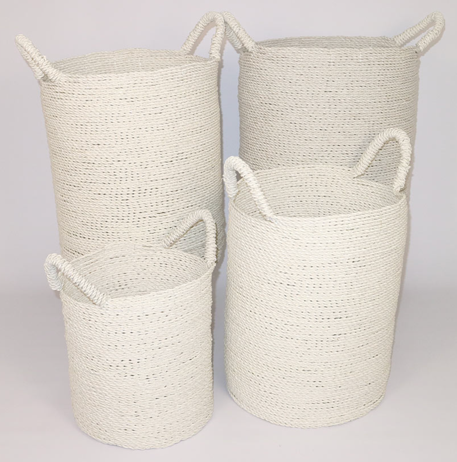 SEAGRASS LAUNDRY BASKET SET OF 4 - NetDécor