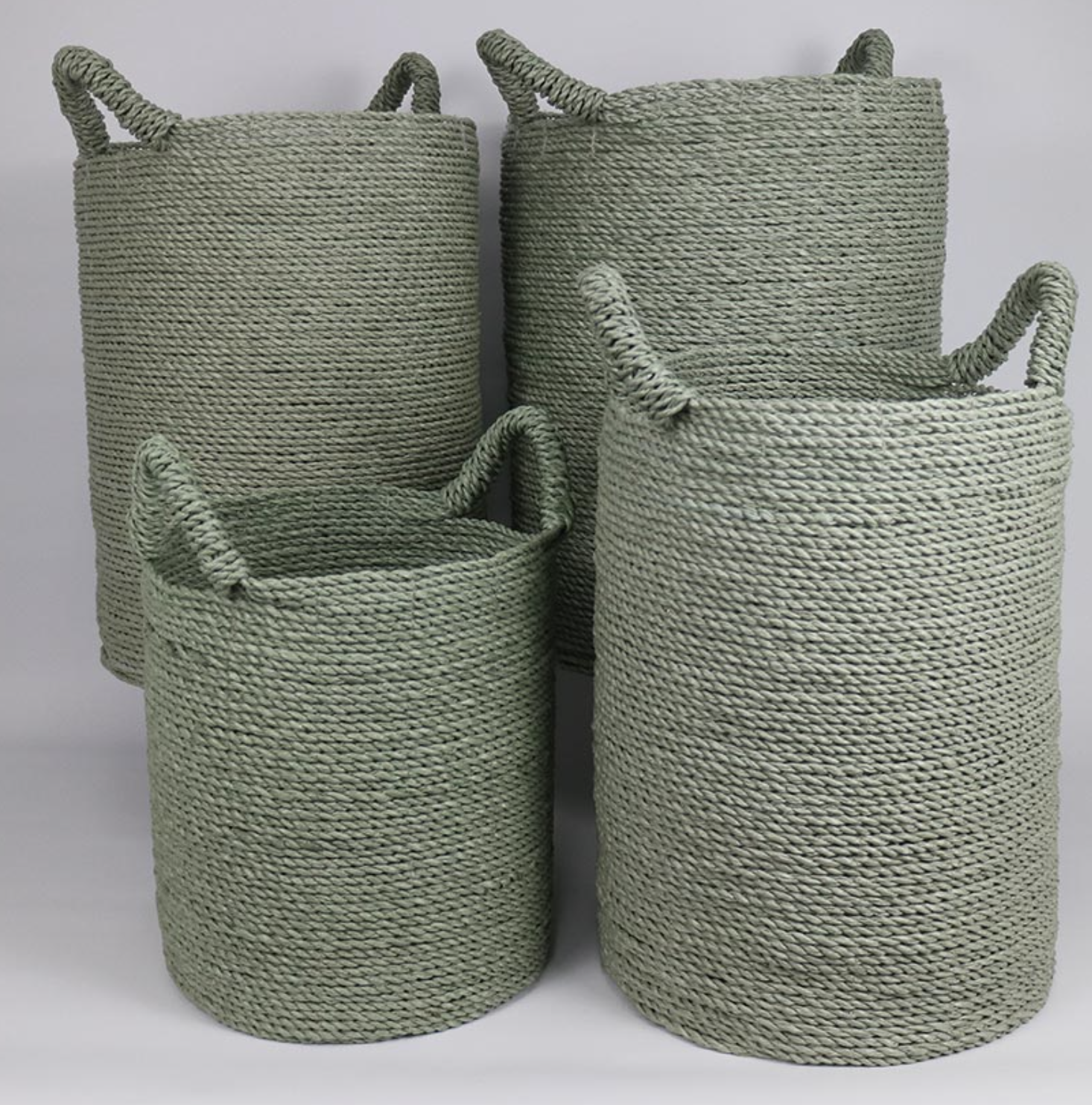 SEAGRASS LAUNDRY BASKET SET OF 4 - NetDécor