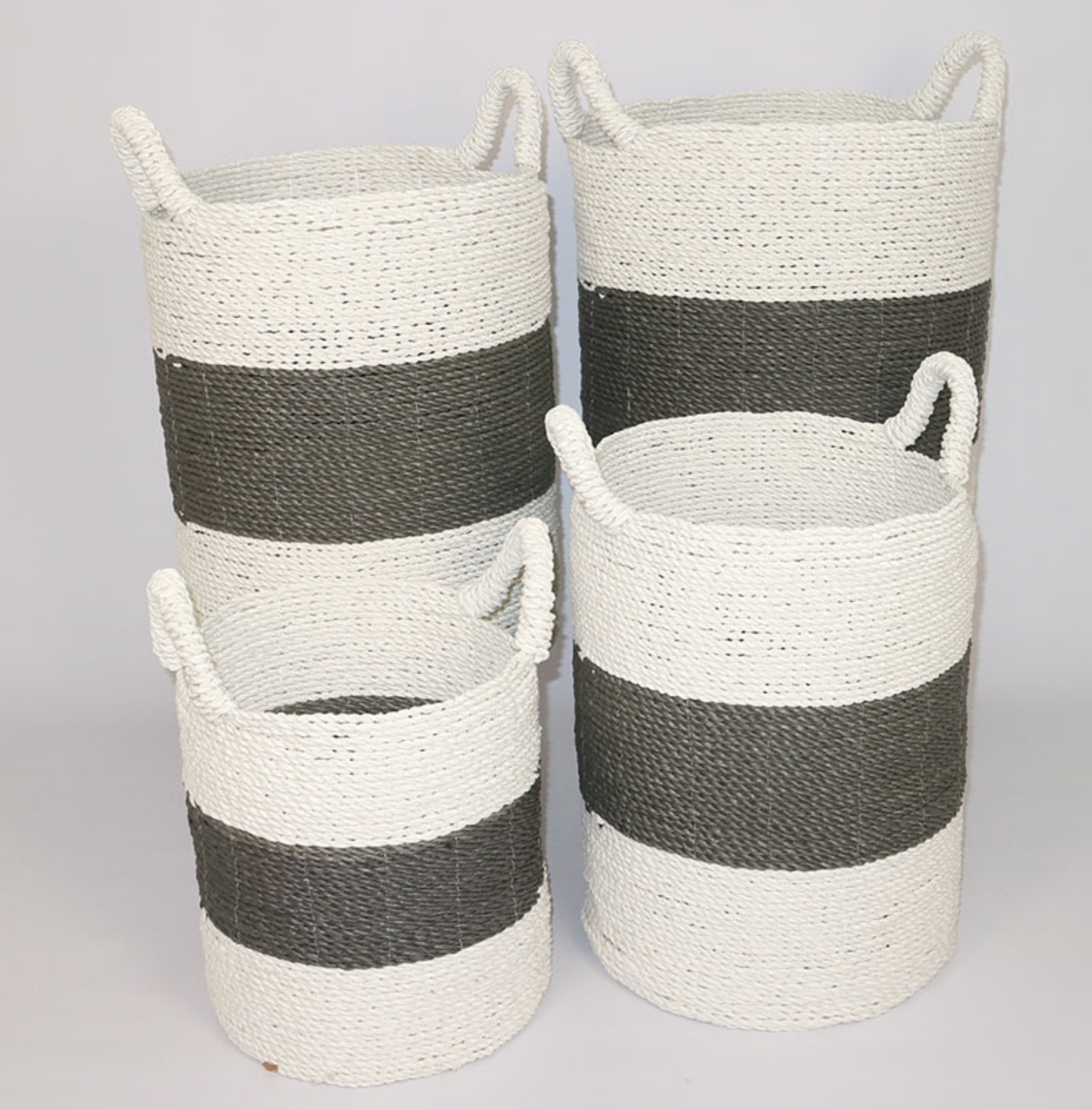 SEAGRASS LAUNDRY BASKET SET OF 4 - NetDécor