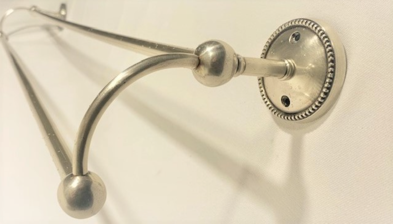 TOWEL RAIL BEADED DOUBLE - NetDécor