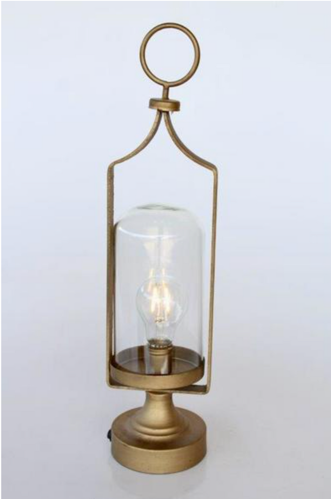 LED BATTERY OPERATED GOLD METAL LIGHT - NetDécor 