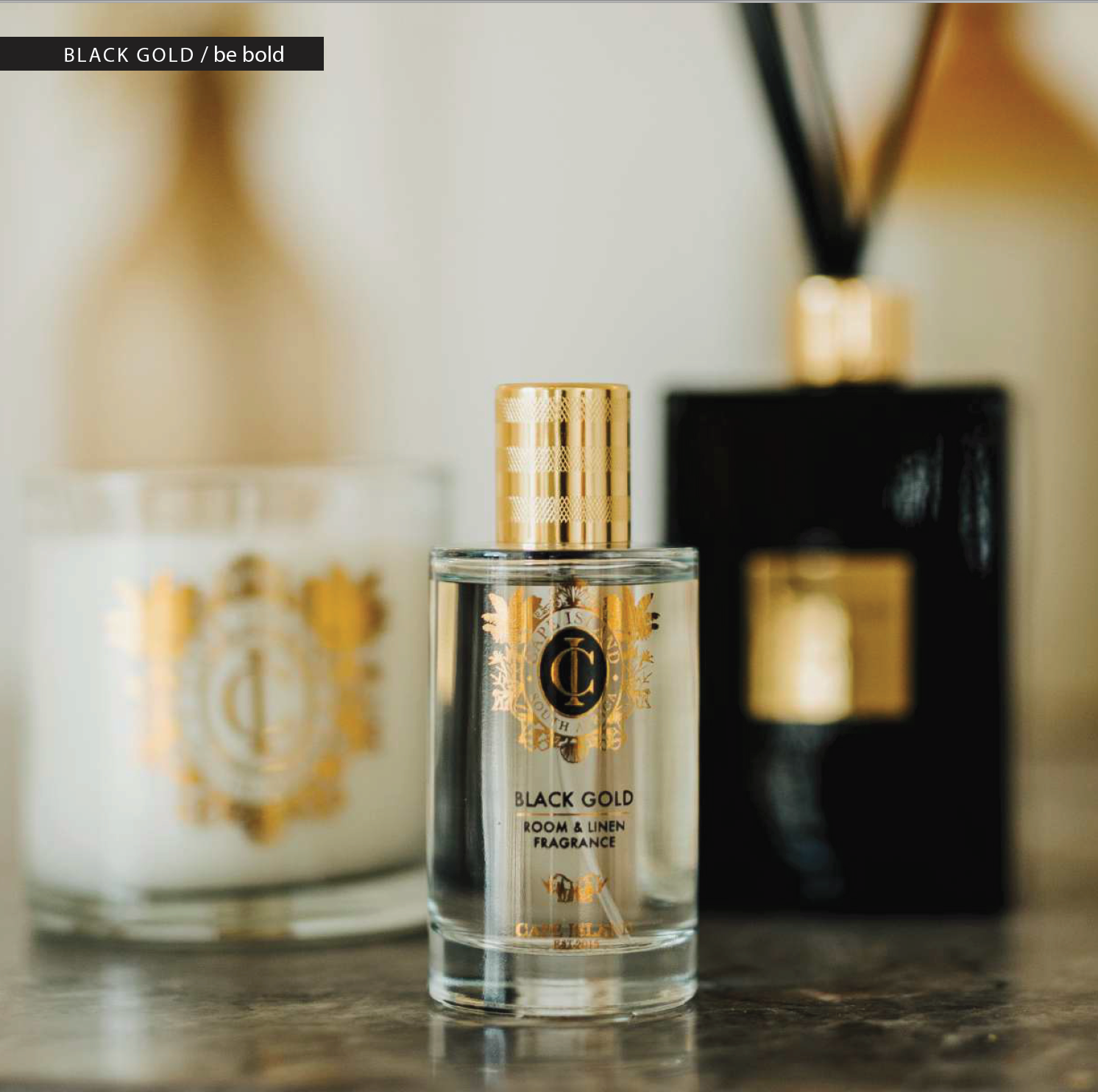 Cape Island - Black Gold - Room & Linen Spray - NetDécor