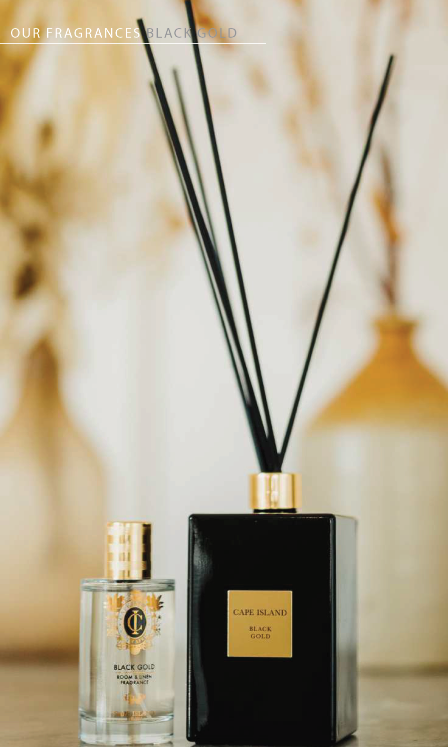 Cape Island - Black Gold - Room & Linen Spray - NetDécor