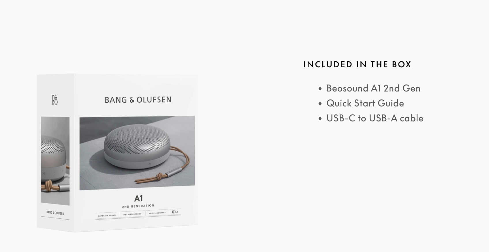 BANG & OLUFSEN -BEOSOUND A1 2ND GEN - NetDécor