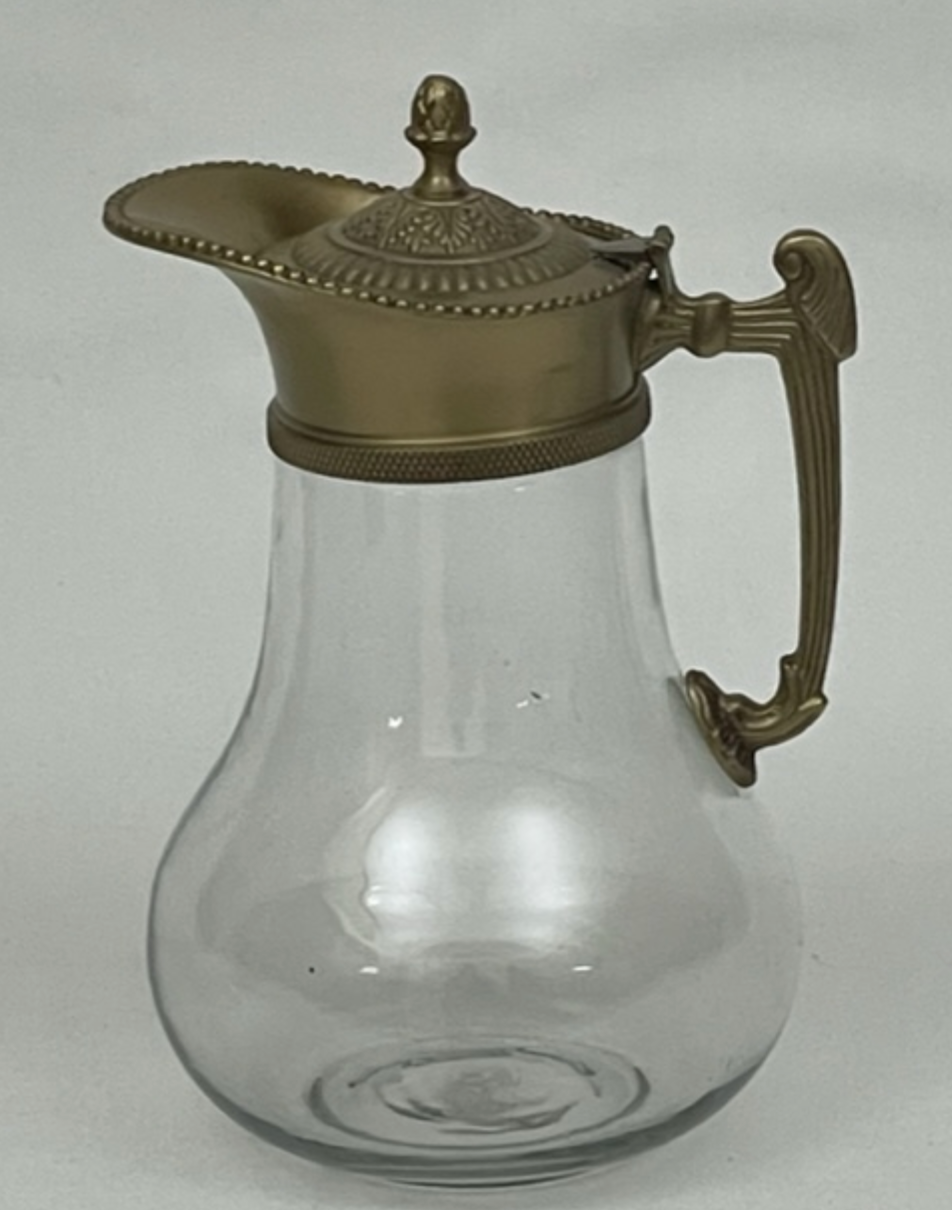 JUG GLASS JUBILEE ANTIQUE BRASS - NetDécor
