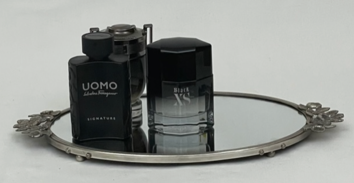 TRAY MIRROR ROSES - NetDécor