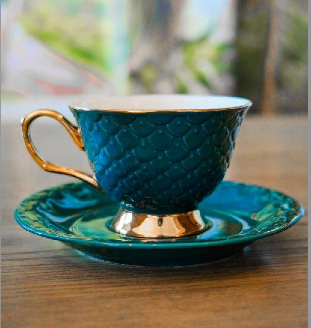 Milan Tea Cups and Saucers - NetDécor