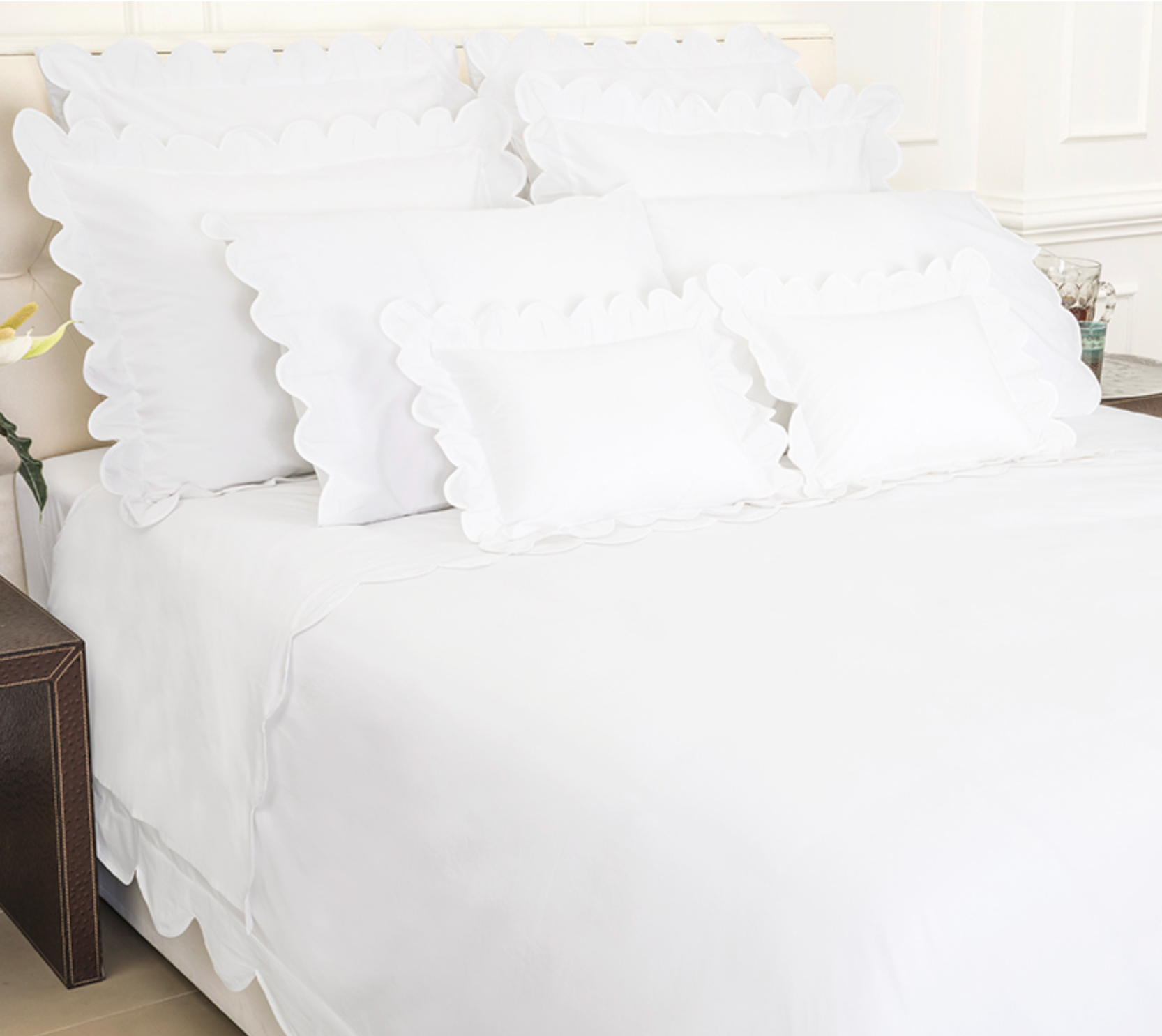 Reed Linen - Scallop Duvet Set - NetDécor