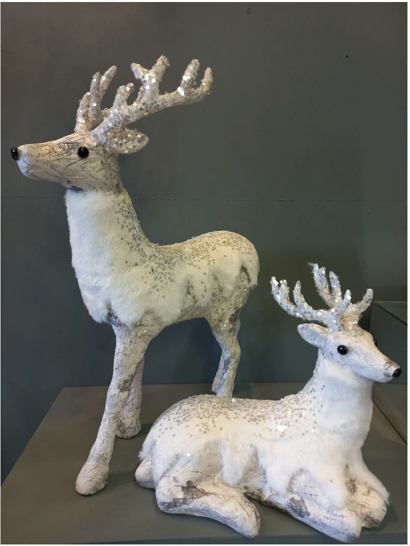 White Fur Deer - NetDécor
