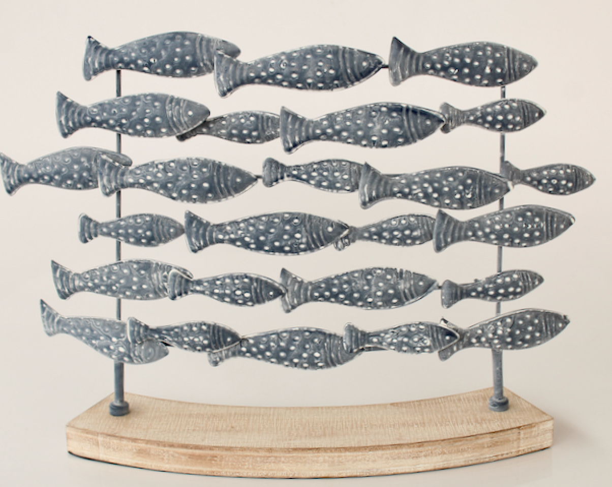 Blue fish ornament - NetDécor