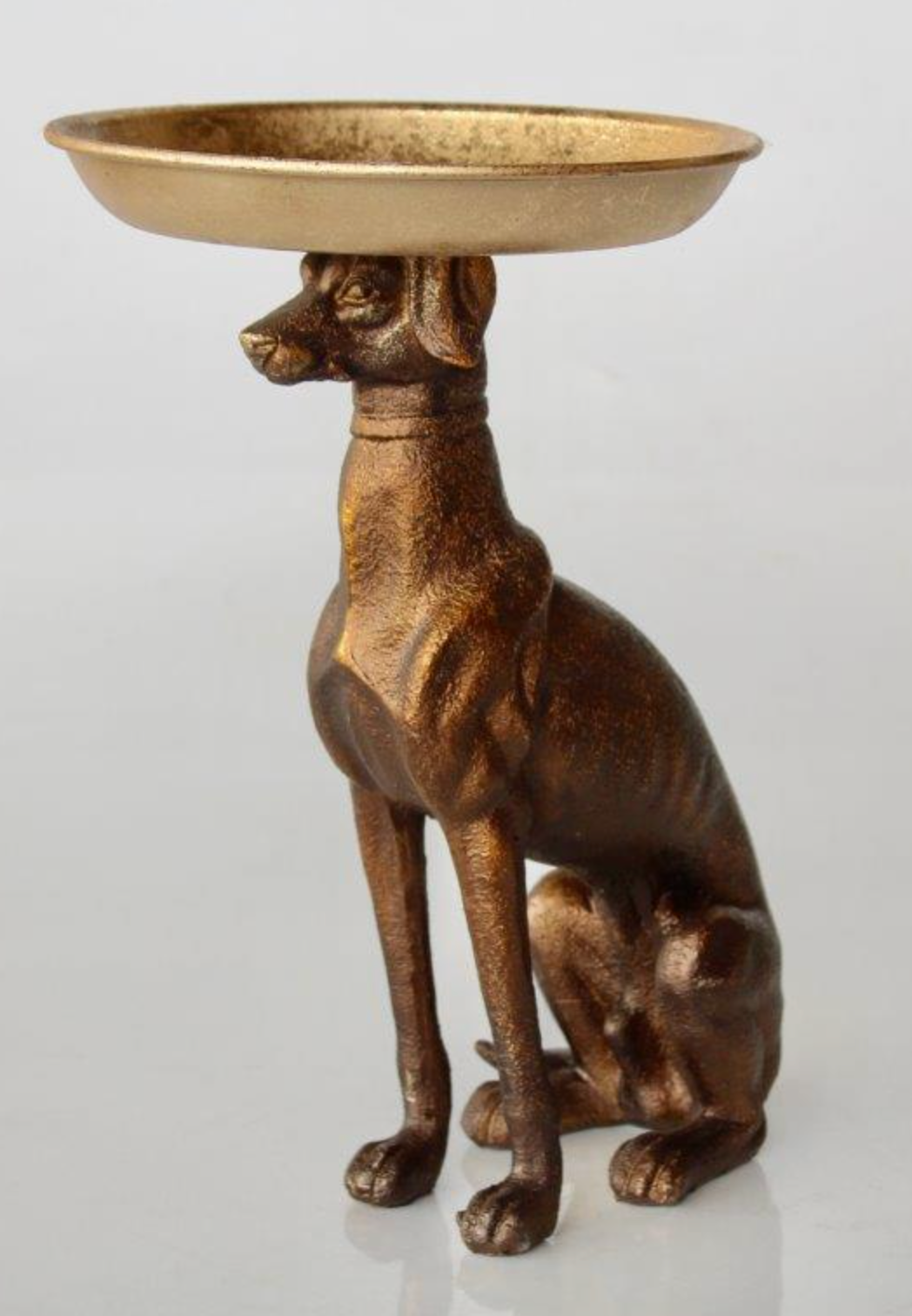 Dog with Gold Tray - NetDécor