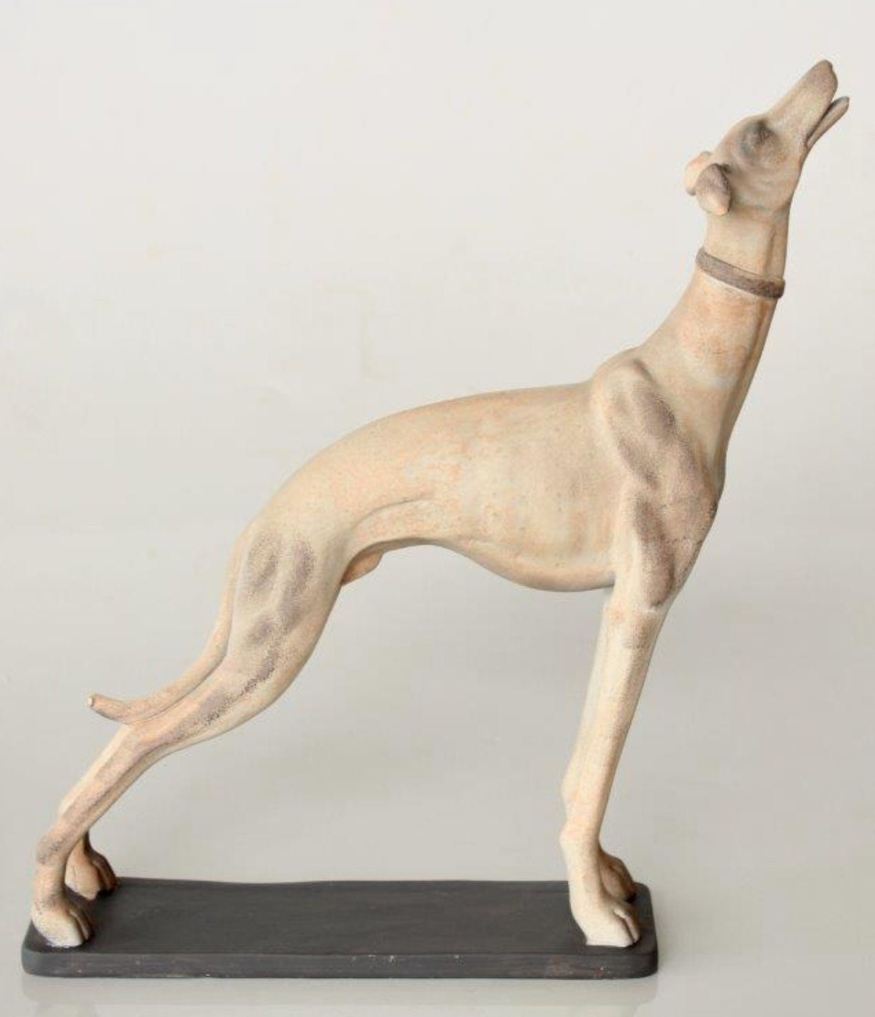 Large Standing Dog on Plinth - NetDécor