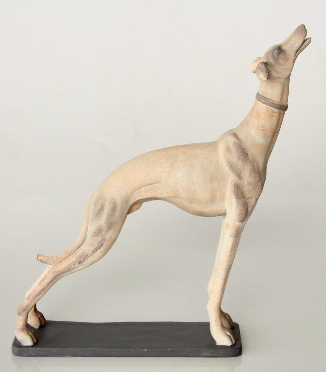 Large Standing Dog on Plinth - NetDécor