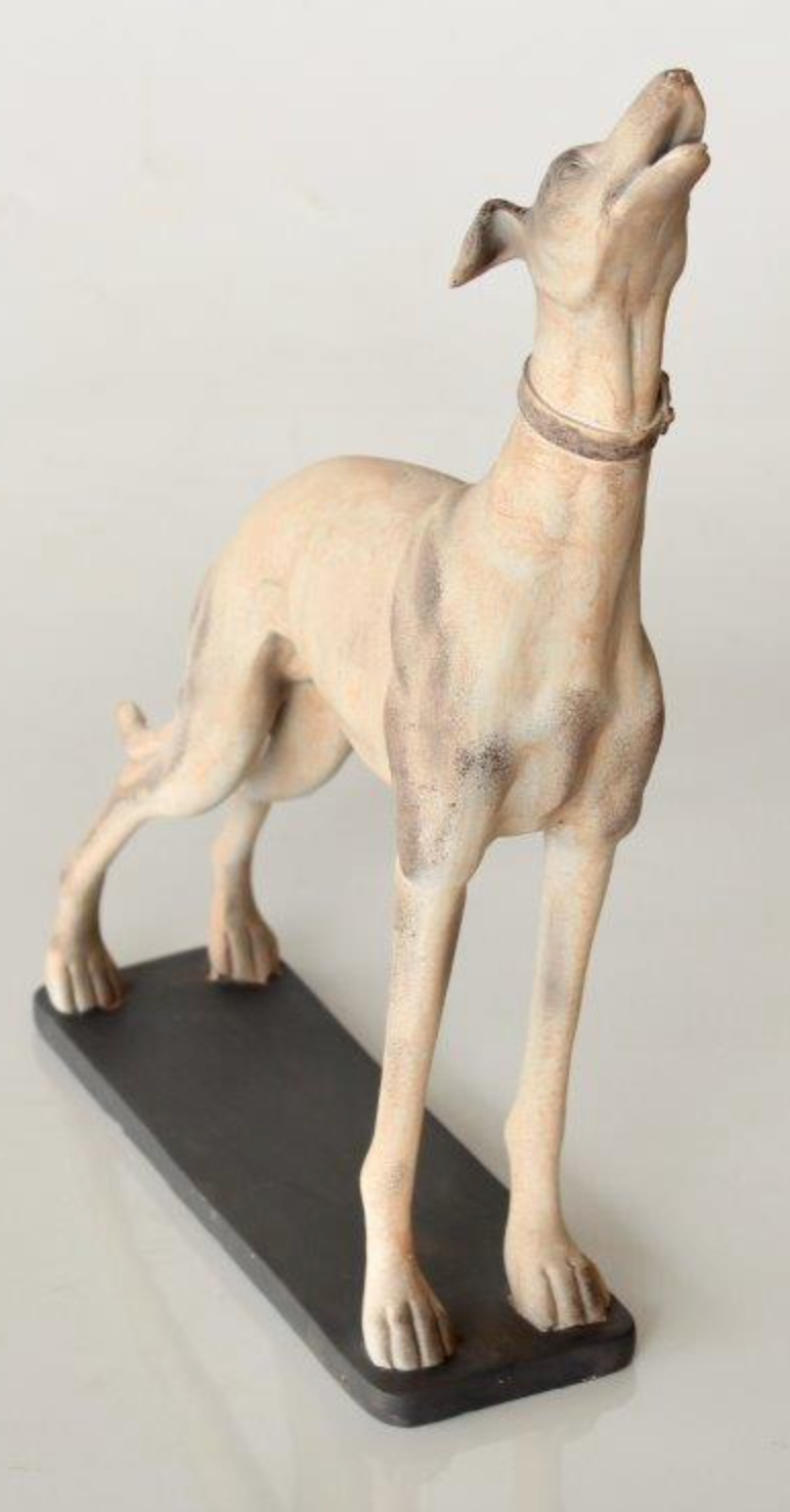 Large Standing Dog on Plinth - NetDécor