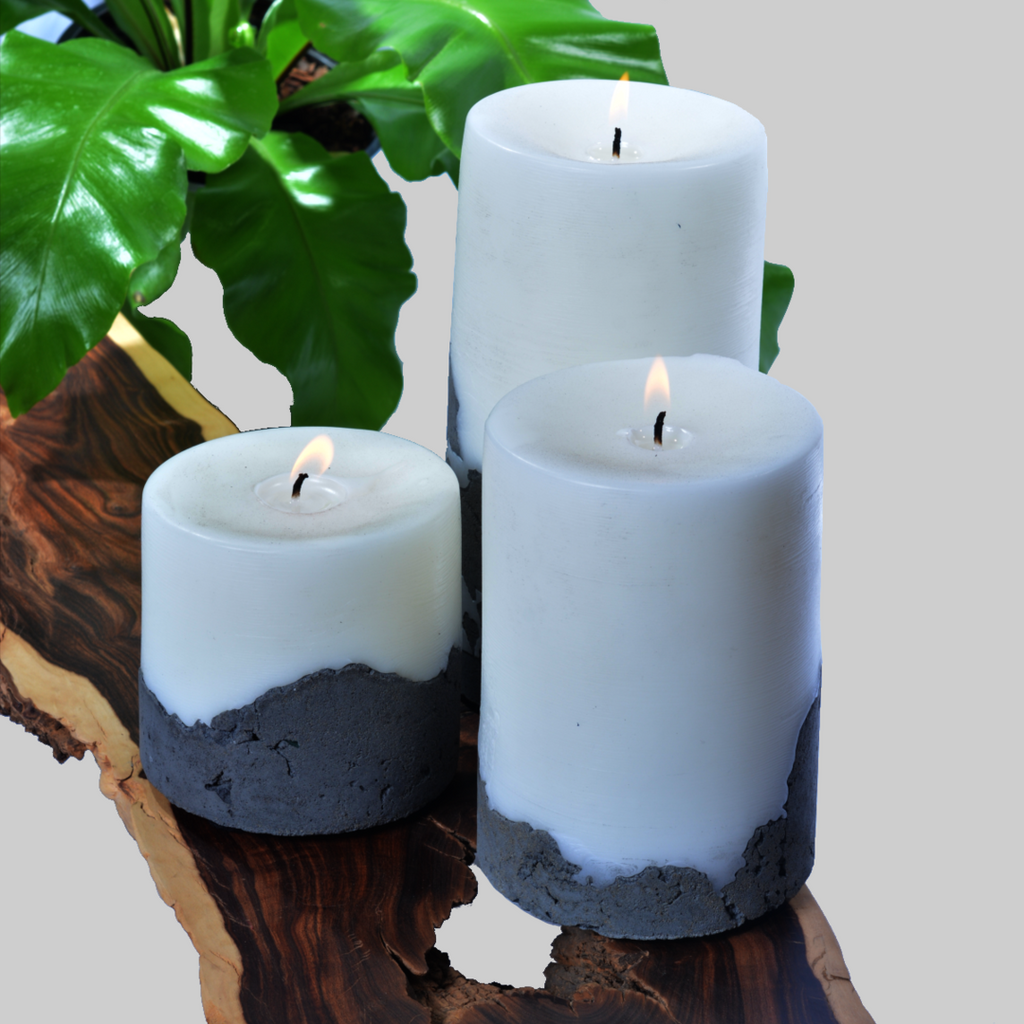 Luxury Handcrafted Local Candles  - Combo Pillar - NetDécor 