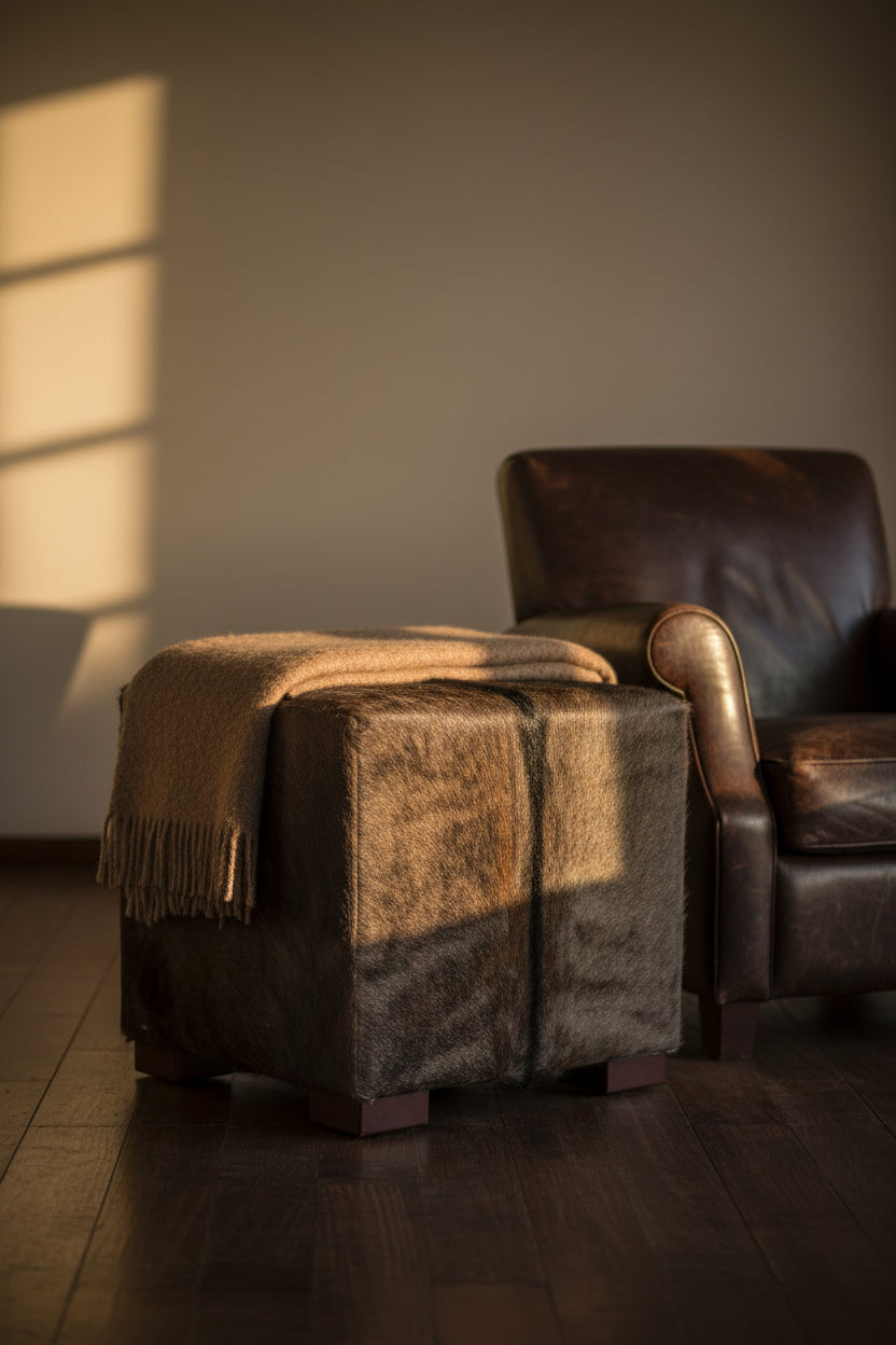 Wildebeest Square Ottoman - NetDécor