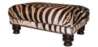 Zebra Ottoman Classic with Studs - NetDécor