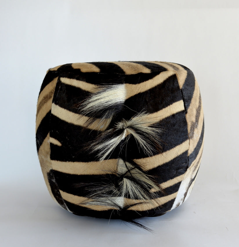 Zebra Tub Ottoman - NetDécor