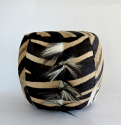 Zebra Tub Ottoman - NetDécor