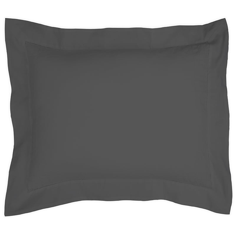 Sateen Grafton Charcoal Oxford Pillowcase