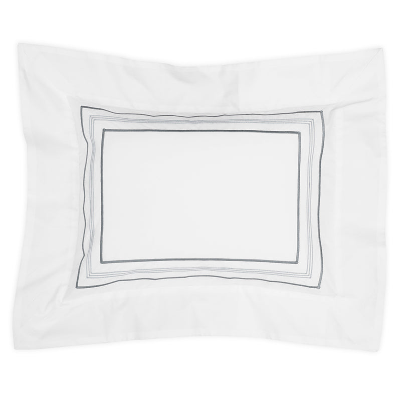 Percale Mowbray White Ash Decorative Pillowcase - NetDécor 