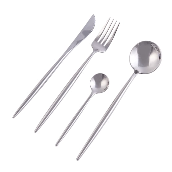 Dubai Mirror Shiny 16 Piece Cutlery Set - NetDécor