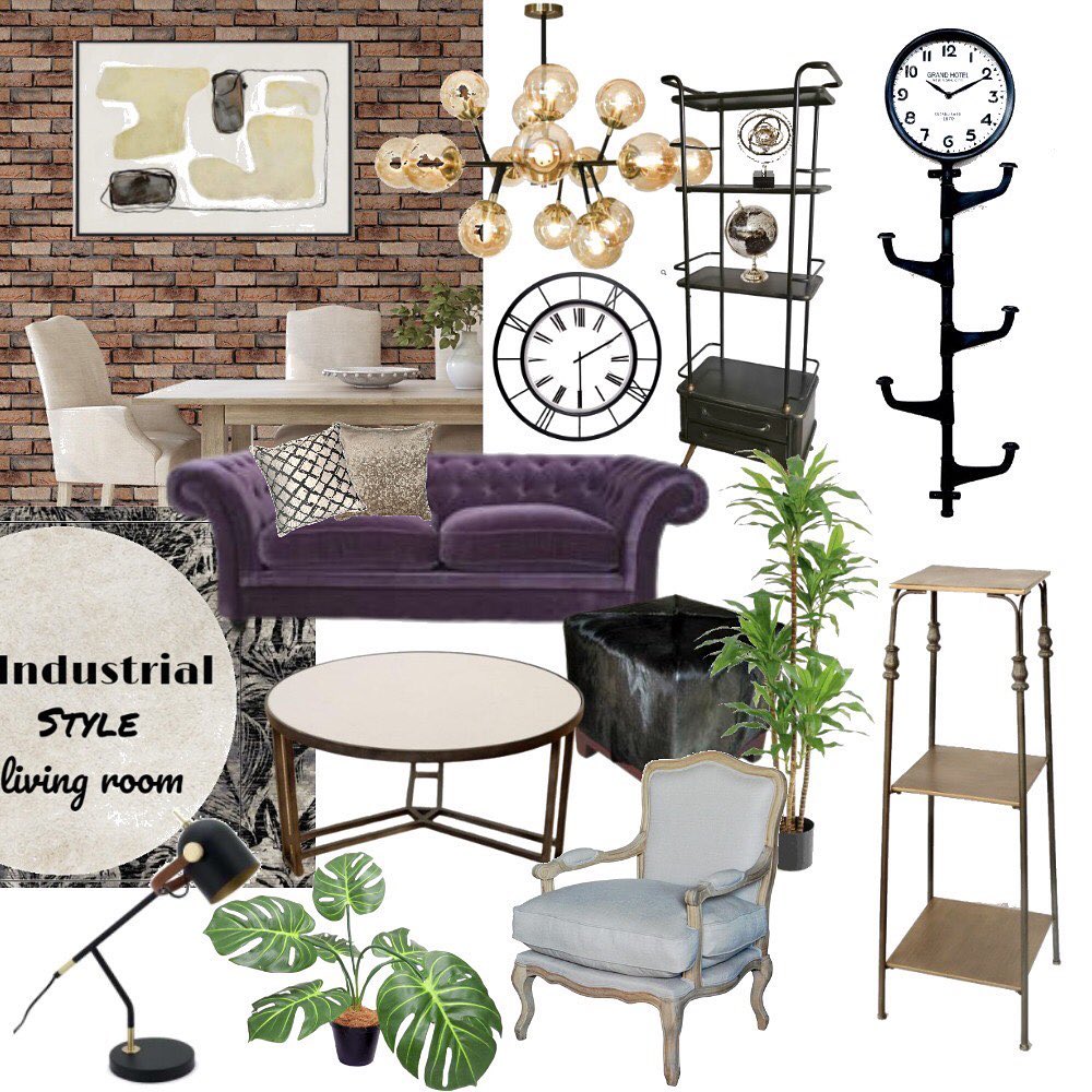 Industrial interior design is with...