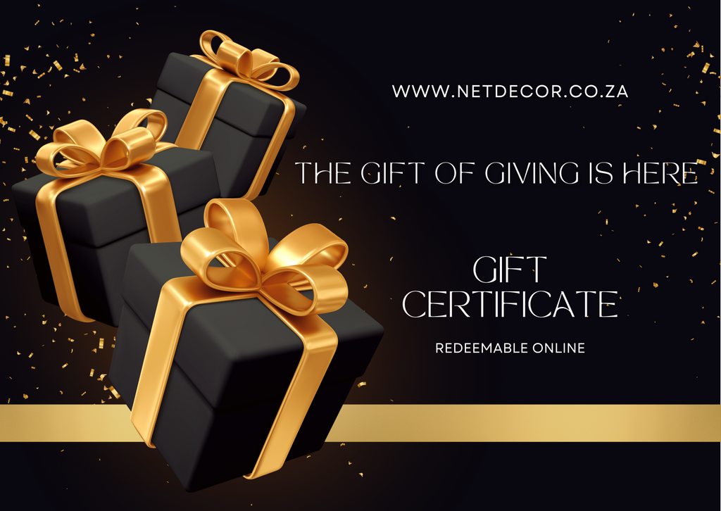 NetDecor Gift Certificates