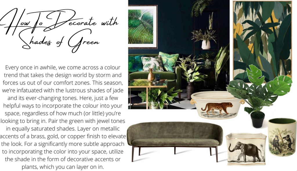 Look Book - How to Decorate with Green
