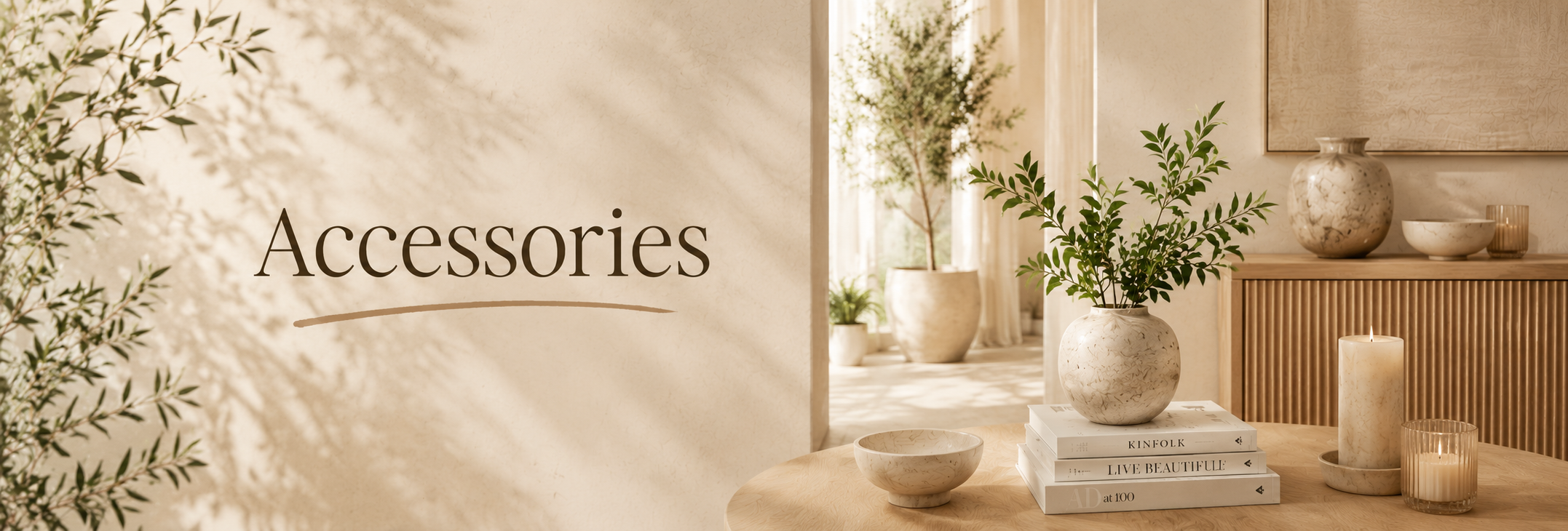 Our home décor accessories include: Faux plants, ceramics, glasses, woven baskets, bathroom accessories & much more. Add some style to your home. Shop now!