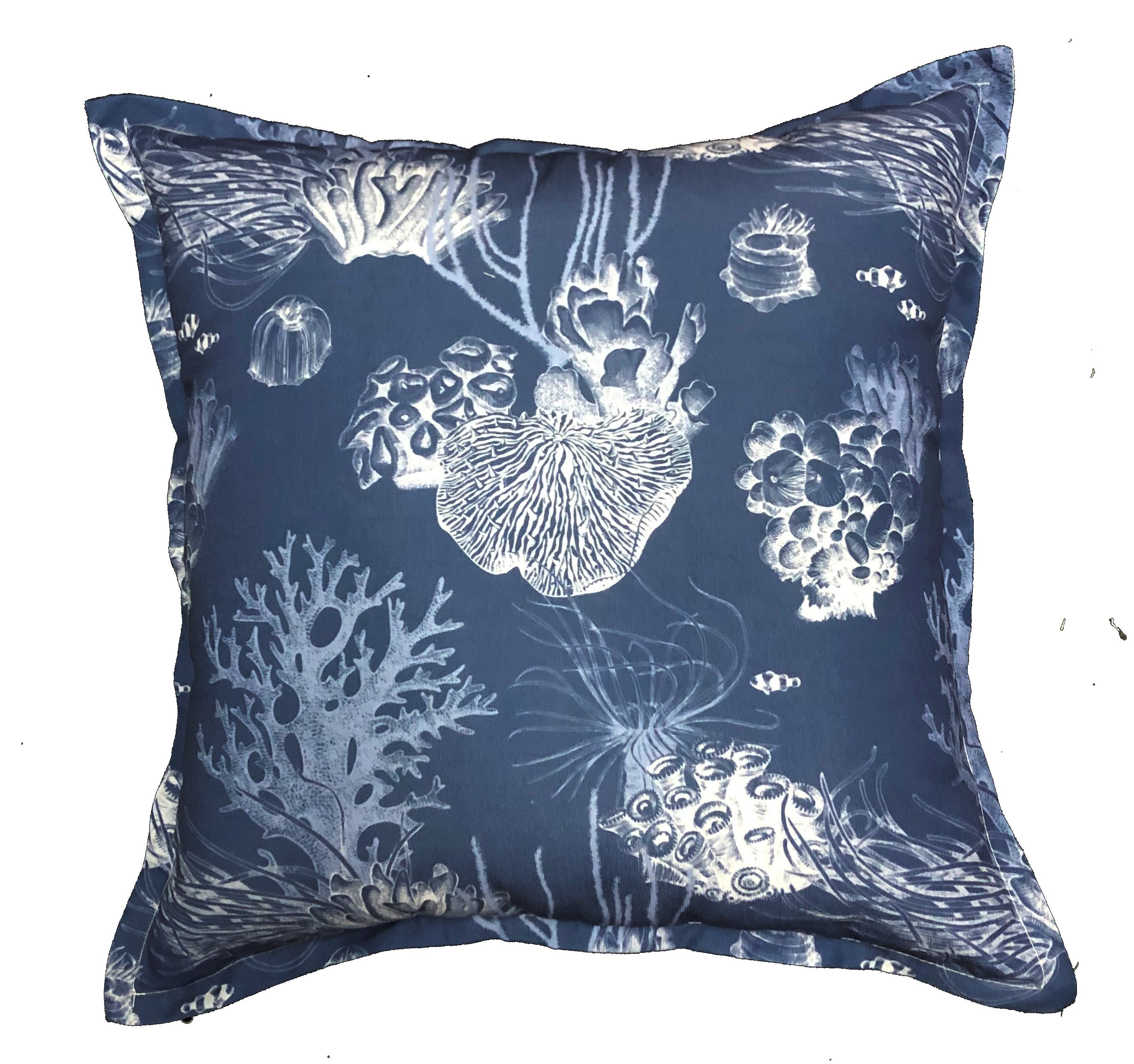 Navy Coral Scatter Cushions