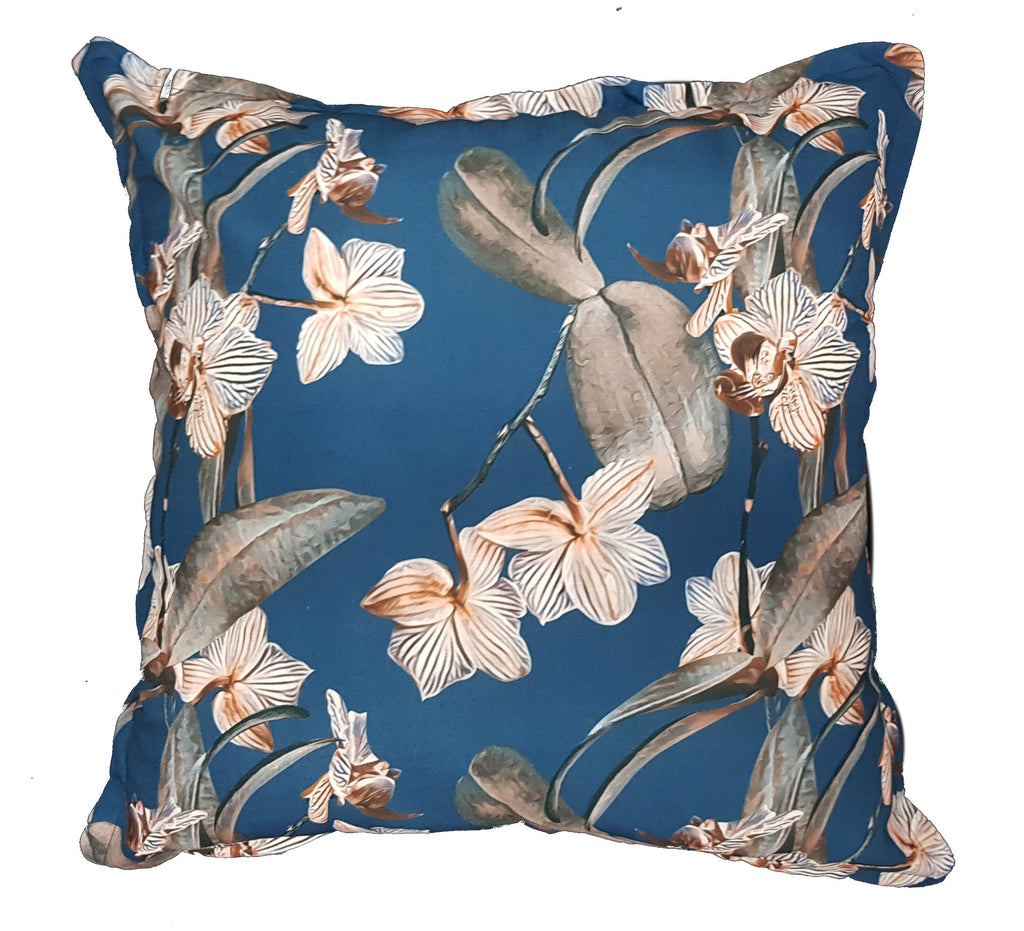 Navy Orchid Scatter Cushions - NetDécor 