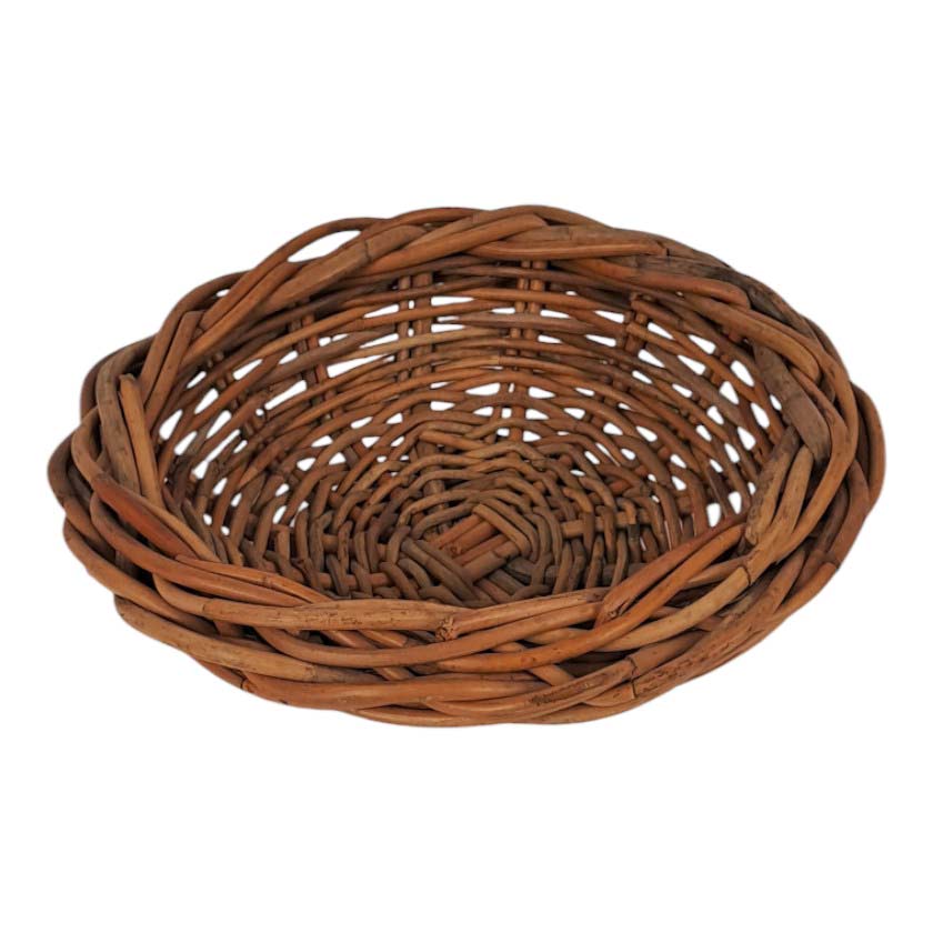 Rattan Thick Bread Basket Round Small
