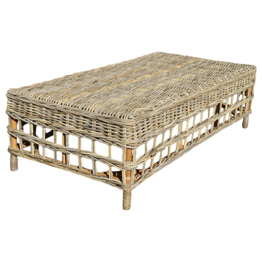 Rattan Thick Ottoman XL