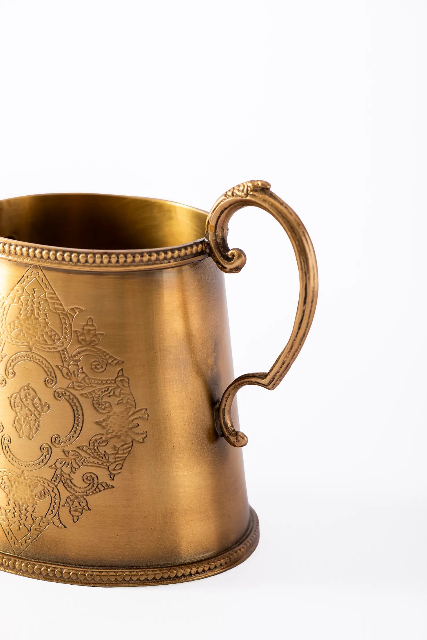 CREAMER SET DELUX ANTIQUE BRASS