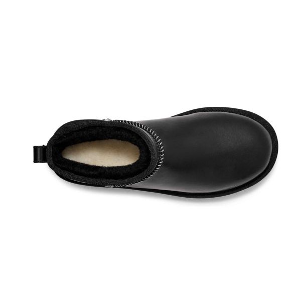 UGG Classic Ultra Mini Leather Regenerate Black