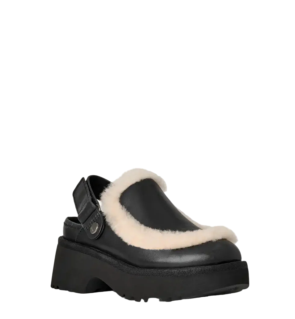 Women's Esmee Leather Clog - Black