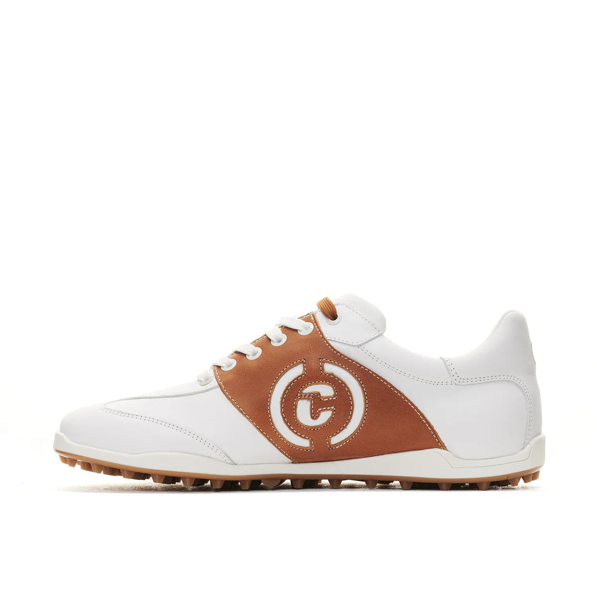Men's Valderama - White & Brown Golf Shoe