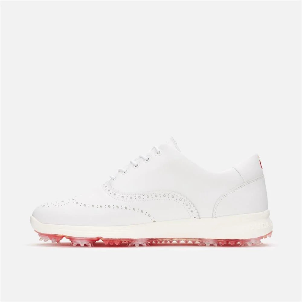 Men's Bernardo - White Pro Spike Golf Shoe