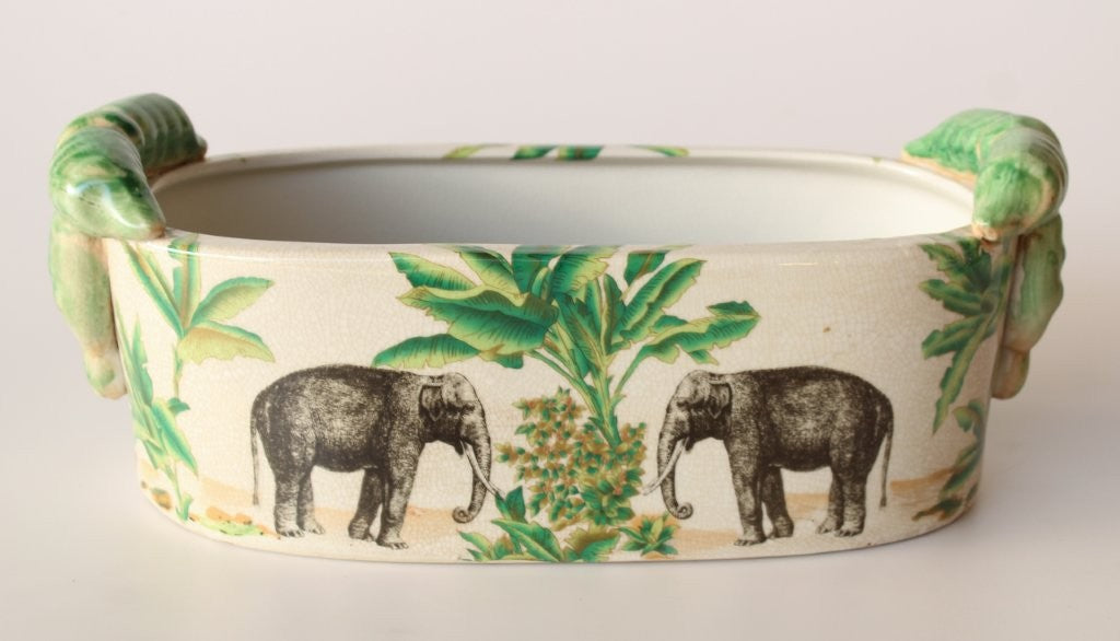 OVAL ELEPHANT PLANTER