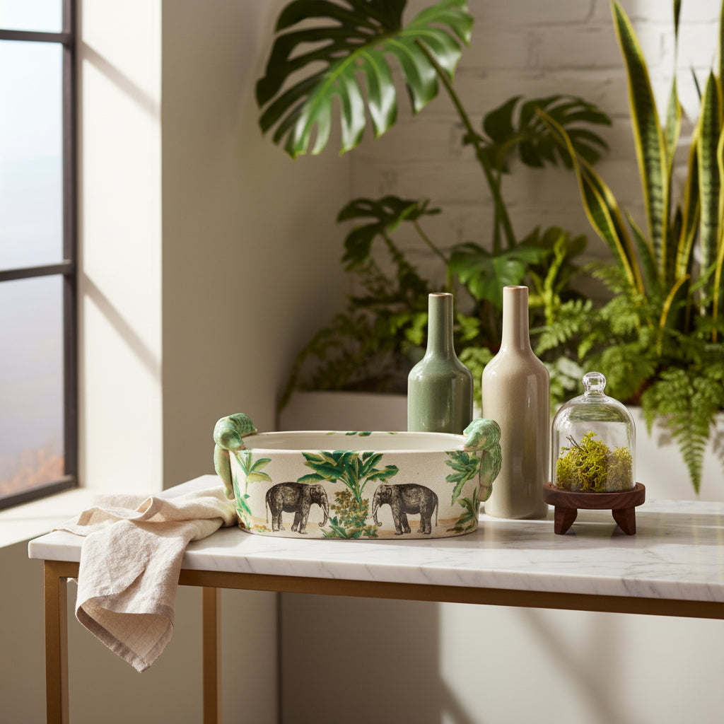 OVAL ELEPHANT PLANTER
