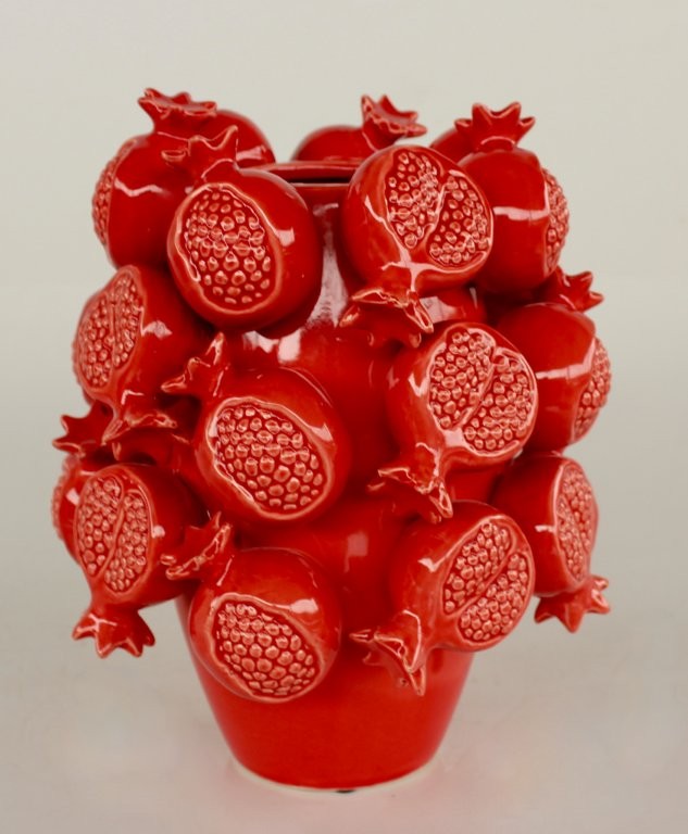 POMERGRANATE CERAMIC VASE